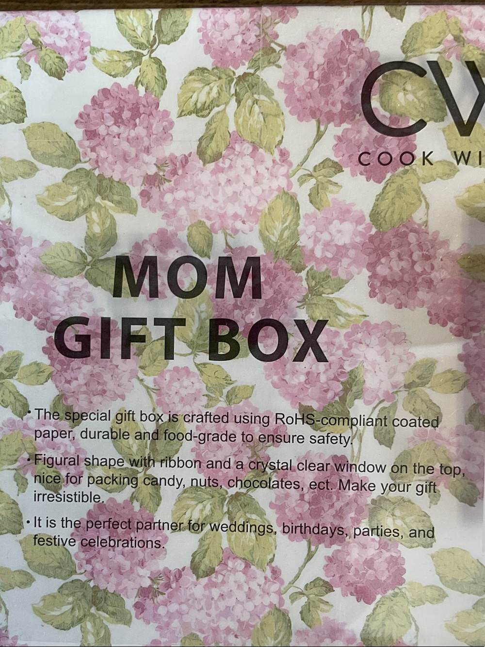 CWC Cook With Color Mom Floral Compartment Gift Box NIB - Picture 5 of 6